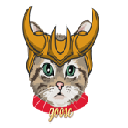 Goose Loki Cat logo