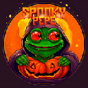 Spooky Pepe logo