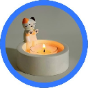 Cute Cat Candle logo