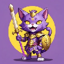 Cat warrior logo