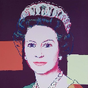 Andy Warhol Queen Elizabeth II logo