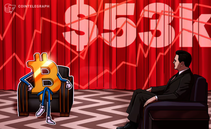 Bitcoin pao ispod 53.000 dolara, brišući 600 miliona dolara u dugim pozicijama sa leveridžom