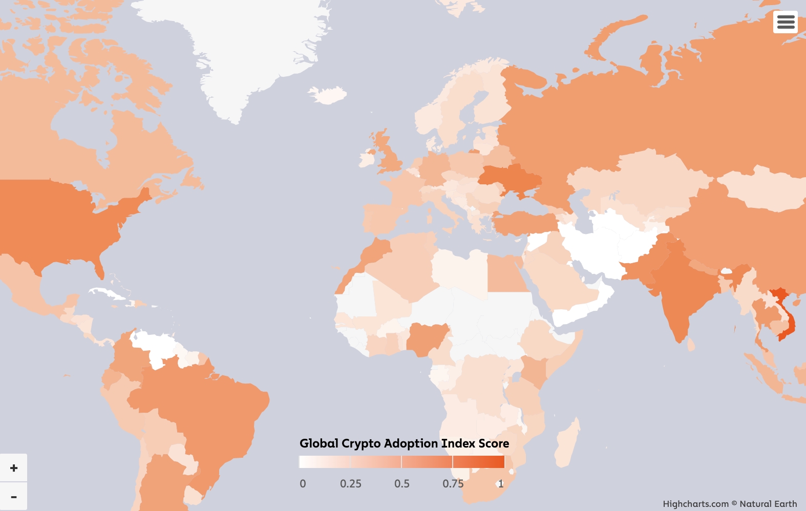 Velika iznenađenja u Globalnom indeksu usvajanja kriptovaluta 2022
